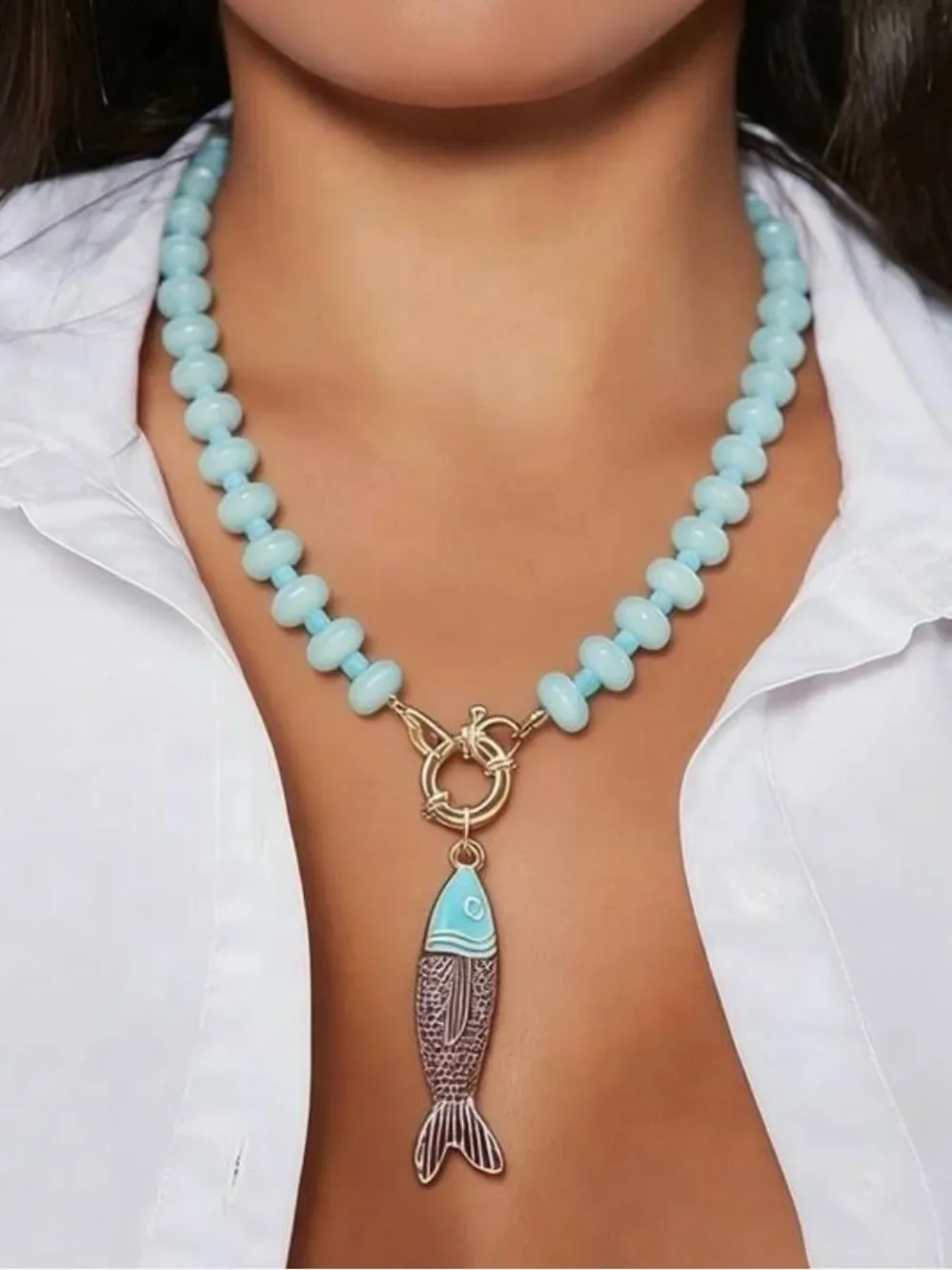 Fish necklace Q1187